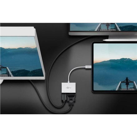Goobay | Adapter wieloportowy USB-C HDMI+VGA | 52430