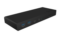 Raidsonic | ICY BOX 13-w-1 USB 3.0 Type-A + Type-C Dock | IB-DK2245AC | Stacja dokująca | Porty Ethernet LAN (RJ-45) | Porty USB