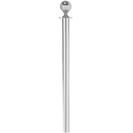 Słupek odgradzający stalowy chromowany srebrny bez podstawy wys. 93cm - Hendi 810446