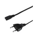 Logilink | Kabel zasilający | Zasilanie IEC 60320 C7 | Europlug (zasilanie CEE 7/16) | 1.8 m | Czarny