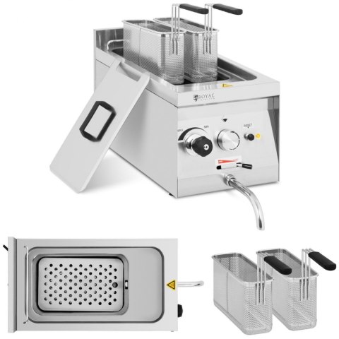 Makaroniarka warnik do gotowania makaronu z kranikiem 2 kosze 10 l ITALY