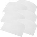 Skrobka cukiernicza do ciasta półokrągła 130x100 mm - 6 szt.