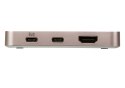 Aten | USB-C 4K Ultra Mini Dock z Power Pass-through | Porty Ethernet LAN (RJ-45) | Porty VGA (D-Sub) w ilości | Porty USB 3.0 (