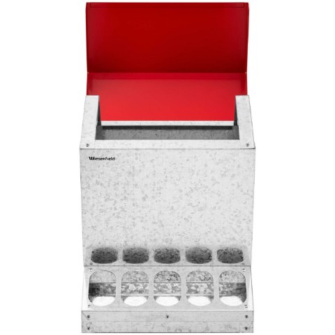 Karmidło karmnik dla kur drobiu zsypowy automatyczny 12 kg 10 otworów