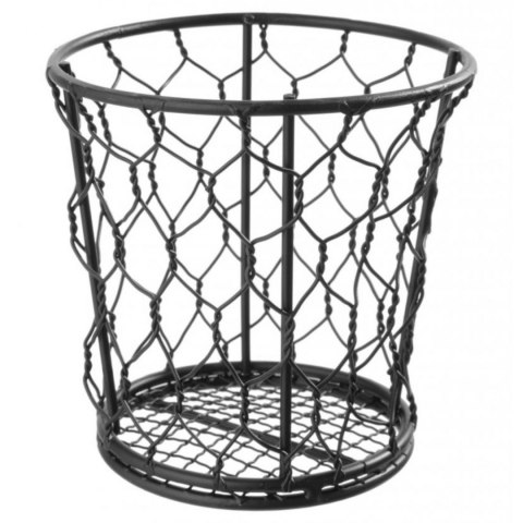 Koszyk druciany do podawania przekąsek frytek BASIC okrągły śr. 120 mm - Hendi 425824