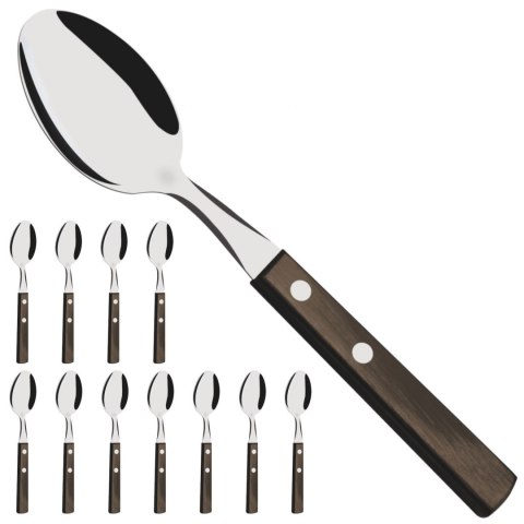 Łyżeczka do herbaty kawy HORECA zestaw 12 szt. dł. 150 mm brązowy