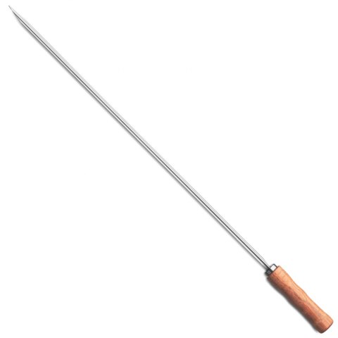 Szpikulec szpila kij do grilla BBQ kiełbasy szaszłyków Churrasco nierdzewny SZEROKI dł. 650 mm