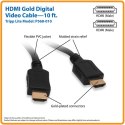 Tripp Lite High Speed HDMI Cable Black, HDMI to HDMI, 3.05 m