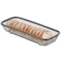 Koszyk druciany do serwowania pieczywa chleba bułek 310x125x55 mm czarny - Hendi 425572