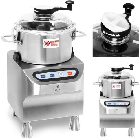 Kuter wilk gastronomiczny do siekania mielenia krojenia mięsa warzyw 5 l 1500/2800 obr./min 800 W