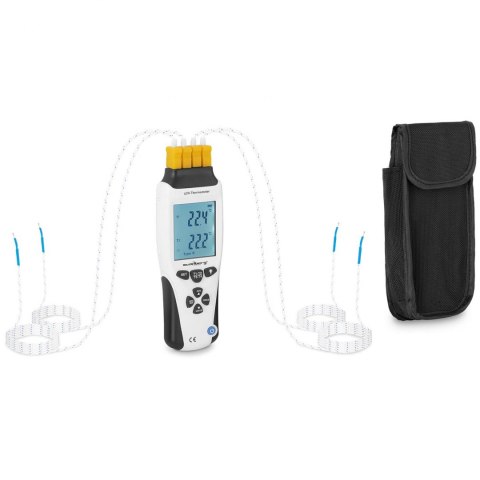 Termometr miernik temperatury przemysłowy 4 kanały K/J LCD zakres -200 do 1370 C
