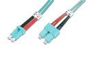 Digitus | Kabel krosowy | Światłowód | Męski | SC wielomodowy | Męski | LC wielomodowy | Niebieski | 2 m