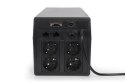 Digitus | Line-Interactive UPS | Line-Interactive UPS DN-170074, 1000VA, 600W, 2x akumulator 12V/7Ah, 4x gniazdo CEE 7/7, 2x RJ4