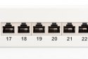 Digitus | Patch Panel | DN-91624S | Biały | Kategoria: CAT 6; Porty: 24 x RJ45; Wytrzymałość: 7,7 kg; Siła wkładania: 30N max | 