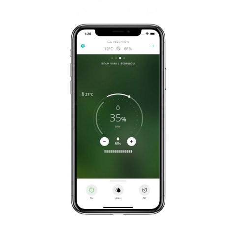 Duux | Nawilżacz Gen 2 | Beam Mini Smart | Nawilżacz powietrza | 20 W | Pojemność zbiornika na wodę 3 L | Odpowiedni do pomieszc