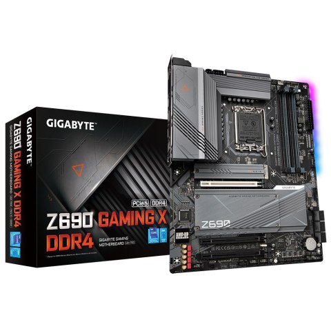 Gigabyte | Z690 GAMING X DDR4 1.0 M/B | Rodzina procesorów Intel | Gniazdo procesora LGA1700 | DDR4 DIMM | Gniazda pamięci 4 | O