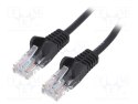 Goobay | CAT 6 | Kabel krosowy | Skrętka nieekranowana (UTP) | Męski | RJ-45 | Męski | RJ-45 | Czarny | 0,25 m