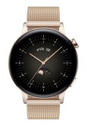Huawei Watch GT | 3 | Smart watch | Stainless steel | 42 mm | Gold | Dustproof | Waterproof