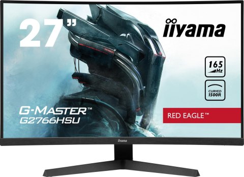 Iiyama Red Eagle Gaming Monitor G-Master G2766HSU-B1 27 ", VA, 1920 x 1080 pixels, 16:9, 1 ms, 250 cd/m², Black, 165 Hz, HDMI po