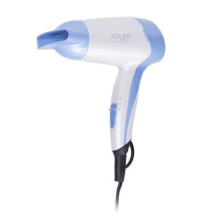 Adler | Suszarka do włosów | AD 2222 | 1200 W | Liczba ustawień temperatury 1 | Biały/niebieski