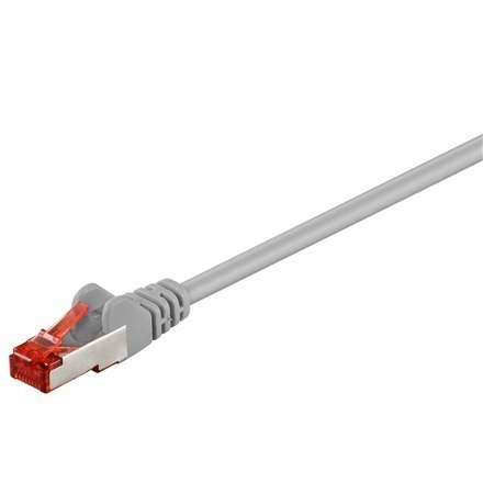 Goobay | CAT 6 | Kabel sieciowy | Pary w metalowej folii (PiMF) | Męski | RJ-45 | Męski | RJ-45 | Szary | 1 m