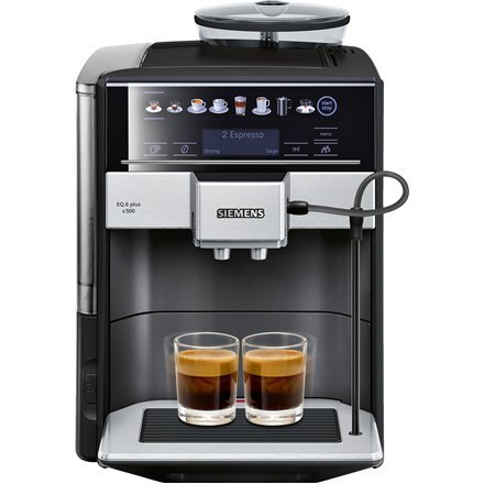 SIEMENS Coffee Machine TE655319RW Pump pressure 15 bar, Built-in milk frother, Fully automatic, 1500 W, Black