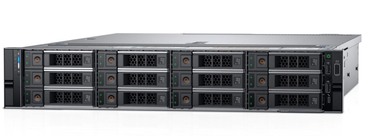 Dell PowerEdge R540 Rack (2U), Intel Xeon, Silver 4214R, 2.4 GHz, 16.5 MB, 24T, 12C, 1x16 GB, RDIMM, 3200 MHz, 480 GB, SSD SATA,