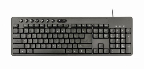 Gembird | Multimedialny zestaw biurkowy | KBS-UM-04 | Zestaw klawiatury i myszy | Przewodowy | Mysz w zestawie | US | Czarny | g