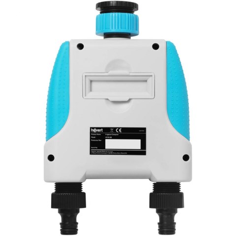Sterownik systemu nawadniania elektroniczny 2 strefy LCD G3/4'' G1'' 5 s - 360 min 10 s - 7 dni