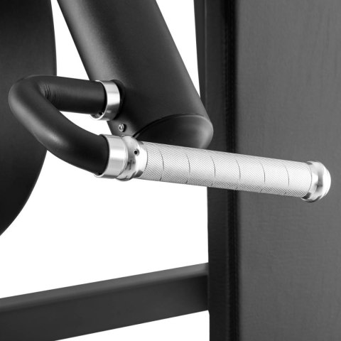 Maszyna urządzenie do treningu barków na wolny ciężar SCHOULDER PRESS czarno-żółta