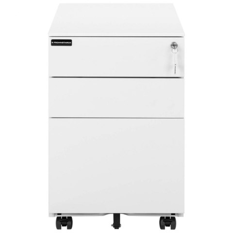 Szafka kontenerek pod biurko biurowy mobilny na kółkach 3 szuflady 53x39x60 cm