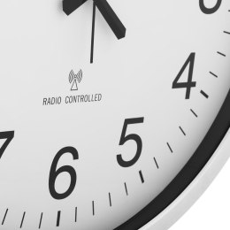 Zegar ścienny radiowy okrągły do biura salonu nietykający XXL śr. 50 cm