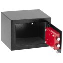 Sejf kompaktowy meblowy z zamkiem na klucz stalowy 23x17x17 cm