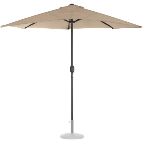 Półparasol przyścienny balkonowy tarasowy półokrągły 270 x 135 cm kremowy