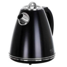 Adler | Czajnik | AD 1343b | Elektryczny | 2200 W | 1,5 L | Stal nierdzewna | Podstawa obrotowa 360° | Czarny