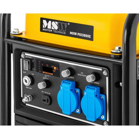 Agregat prądotwórczy generator prądu z rozrusznikiem elektrycznym 11 l 12 V 230 V 3800 W