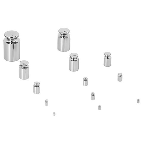 Wzorce odważniki wagowe masy kalibracyjne do wag OIML klasa F1 1-1000 g ZESTAW 13 el