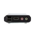 Aten | 2-portowy przełącznik KVM USB 4K HDMI ze zdalnym przełącznikiem portów | CS22H-AT | Miesiące gwarancji