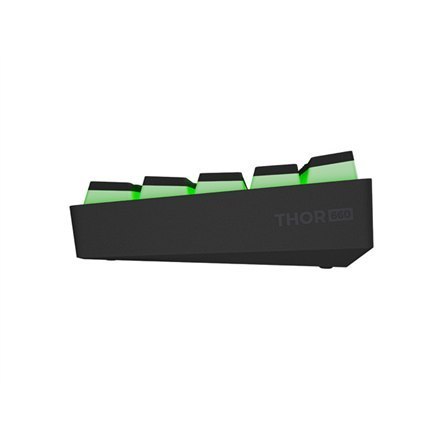 Genesis | THOR 660 RGB | Klawiatura dla graczy | Podświetlenie LED RGB | USA | Czarna | Bezprzewodowa / Przewodowa | 1,5 m | Gat