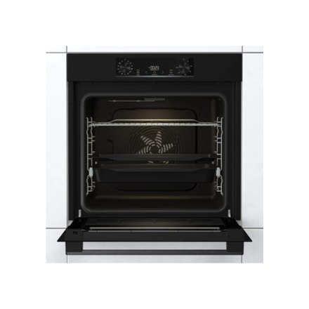 Gorenje | BOS6737E06B | Piekarnik | 77 L | Wielofunkcyjny | EcoClean | Sterowanie mechaniczne | Funkcja pary | Tak | Wysokość 59