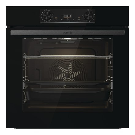 Gorenje | BOS6737E13BG | Piekarnik | 77 L | Wielofunkcyjny | EcoClean | Sterowanie mechaniczne | Funkcja pary | Tak | Wysokość 5