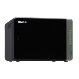 QNAP 6-Bay QTS NAS TS-653D-4G Up to 6 HDD/SSD Hot-Swap, J4125 Quad-Core, Processor frequency 2.0 GHz, 4 GB, DDR4, 2x2.5GbE, 3xUS