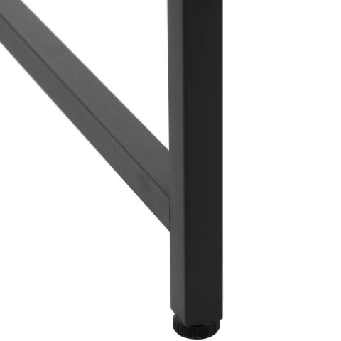 Biurko komputerowe na metalowym stelażu industrialne 120 x 60 cm kolor drewna