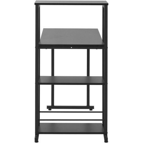 Biurko komputerowe z regałem industrialne LOFT do biura domu 110 x 50 cm czarne