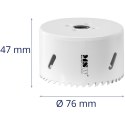 Otwornica bimetalowa wiertło do metalu drewna tworzyw sztucznych śr. 76 mm