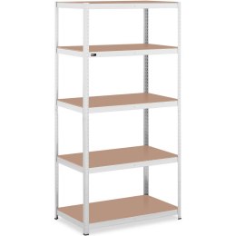 Regał magazynowy metalowy 5 półek 750 kg 100 x 60 x 200 cm szary