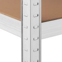 Regał magazynowy metalowy 5 półek 750 kg 100 x 60 x 200 cm szary