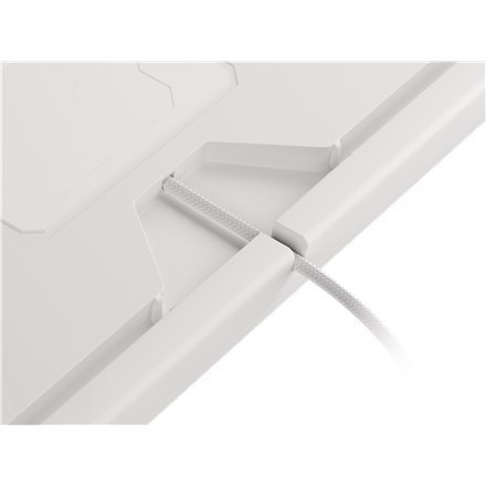 Genesis | THOR 303 | Klawiatura dla graczy | Podświetlenie LED RGB | US | Biała | Przewodowa | 1,8 m | Brązowy przełącznik