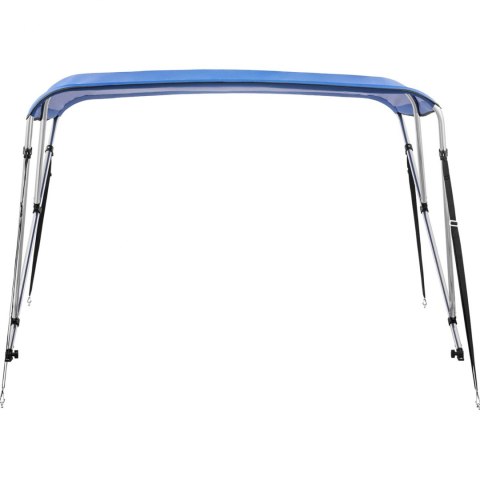 Baldachim daszek bimini do łodzi 3 pałąki 180 x 194 x 117 cm kobaltowy