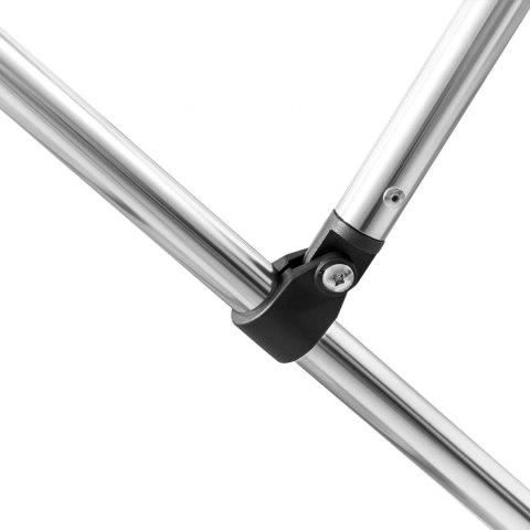 Baldachim daszek bimini do łodzi 3 pałąki 180 x 194 x 117 cm kobaltowy